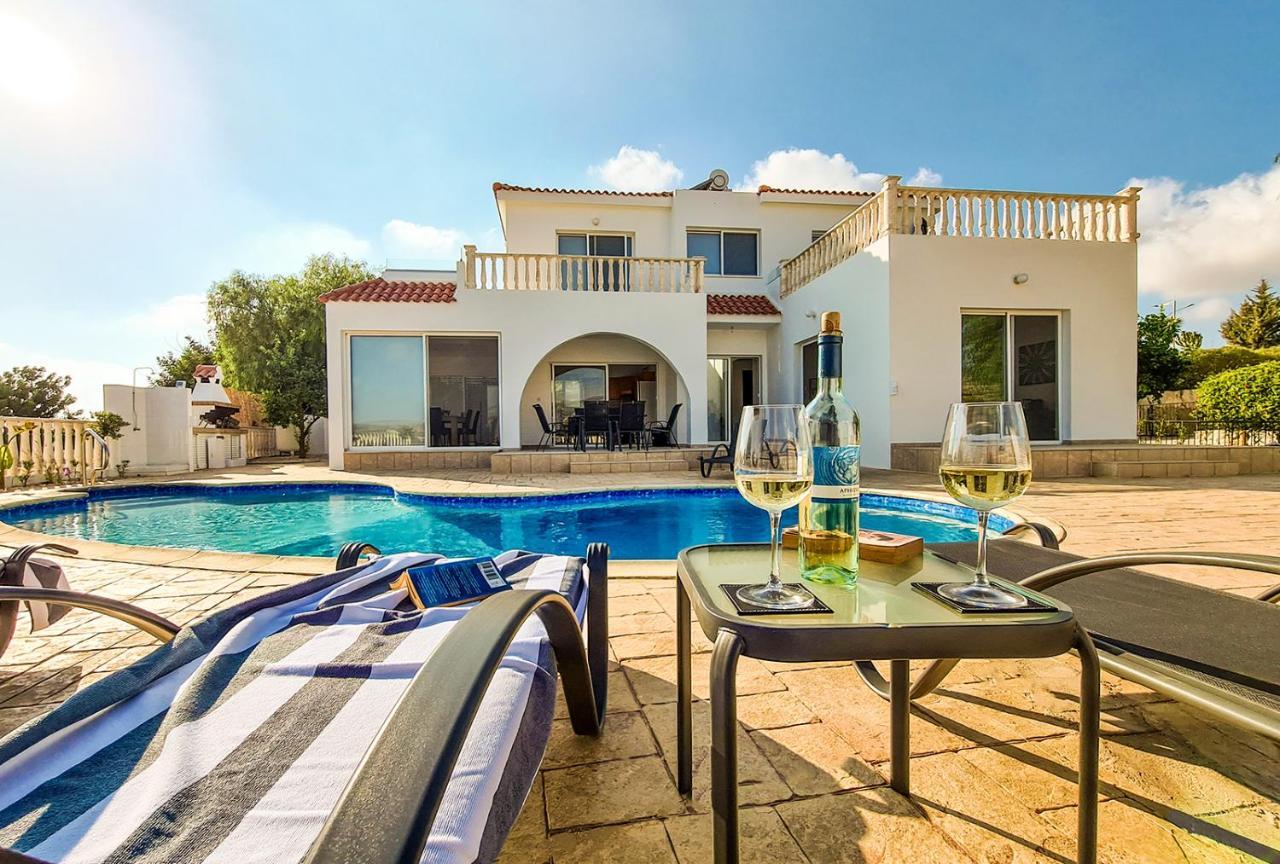 Katya-Sofia Villa - Tranquility With Sea View Peyia Buitenkant foto